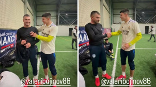 БРАВО, БЕ!! Валери младши победи Валери старши във футболен мач! (Божигол е горд - СНИМКИ)