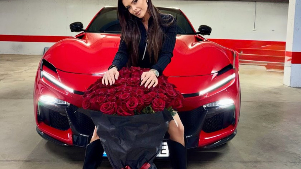 За 8 март: Преслава САМА си подари червено Ферари, Павел се отчете с букет червени рози! (ВИЖ ТУК)