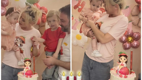 Камелия и Цветин празнуват първия рожден ден на Касия в пълен семеен състав